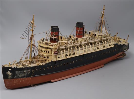 A model steam boat length 70cm